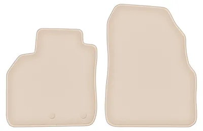 Produktbild von DURBAN Beige Velours-Fußmatten vorne für Renault Scenic II Minivan (2003-2009)