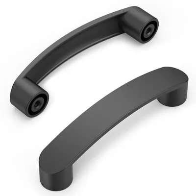Immagine prodotto di Maniglie per mobili - Set di 10, nere, distanza tra i fori di 96 mm