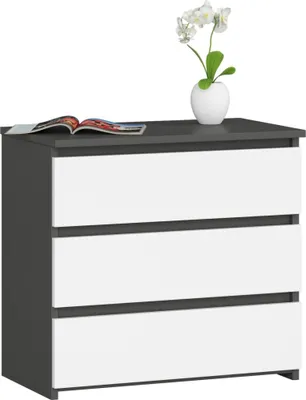 Immagine prodotto di Comodino grande VALESTRA - grigio scuro / bianco