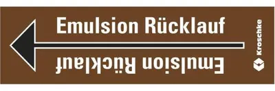 Produktbild von Dreifke® Rohrleitungsband Emulsion Rücklauf, praxisbewährt, ab Ø 10mm, braun/...