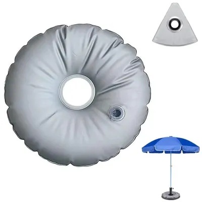 Imagen del producto de Bolsa de lastre para sombrilla - 10 litros - Se puede llenar con agua o arena - Adecuada para soportes de sombrillas y pérgolas - 45 cm