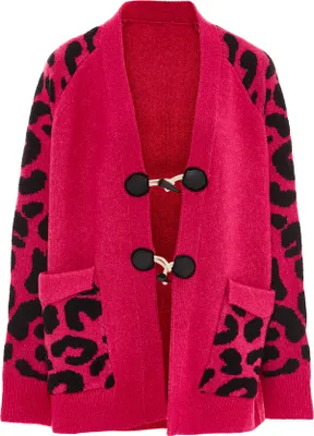 Produktbild von IMANE damen strickjacke - pink schwarz, M