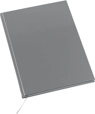 Produktbild von Notizbücher DIN A4 kariert, silber Hardcover 192 Seiten, 3 St.