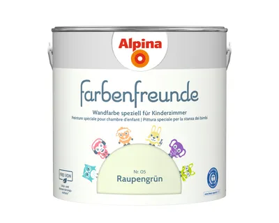 Produktbild von Alpina Farbenfreunde Nr. 05 Raupengrün 2,5 Liter matt