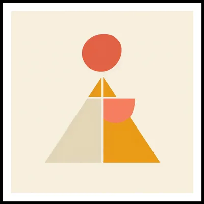 Produktbild von Plakat 100x100cm Gleichgewichtspyramide