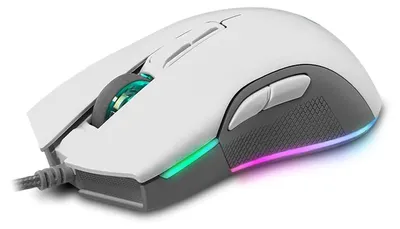 Zdjęcie produktu dla Mysz gamingowa przewodowa, z regulowanym podświetleniem RGB, optycznym sensorem i możliwością ustawienia rozdzielczości do 16000 DPI