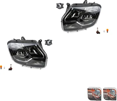 Productafbeelding van Koplampset + Osram Night Breaker Laser, geschikt voor Dacia Duster, artikelnummers: 8200074008, 6202E1, 00006202E1, 6710027, 0000620639, 620639, 000062066
