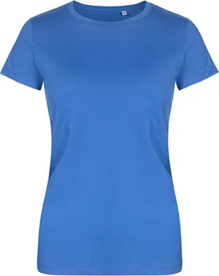 Immagine prodotto di X.O by Promodoro 1505 | Maglietta girocollo da donna, cotone pettinato - Colore: Azzurro - Taglia: L