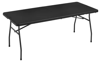 Productafbeelding van A. Opklapbare tafel, rechthoekig, met draaghandvat, geschikt voor binnen en buiten, draagbaar