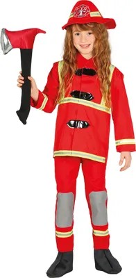Produktbild von Feuerwehr Kostüm für Kinder, Größe:98/104