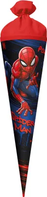 Produktbild von ROTH Schultüte groß Marvel Spider-Man 70 cm rund Filzverschluss ROT(H)-Spitze Zuckertüte Schulanfang