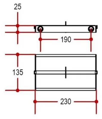 Produktbild von Lineabeta Skuara Doppelter ToilettenPapierhalter aus verchromtem Messing, 52807.29