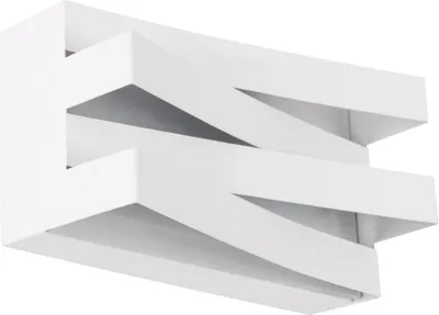 Produktbild von LED Wandleuchte Metall 4200 K neutralweiß 660 lm B: 20 cm Weiß eckig Modern Wandlampe
