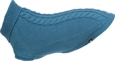 Produktbild von TRIXIE Kenton, Hund, Pullover, L, Blau, Synthetische Wolle, Einfarbig