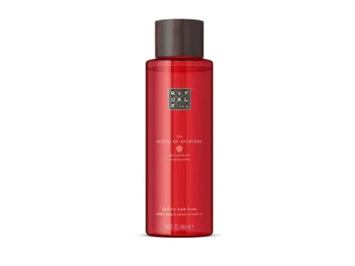 Produktbild von Rituals of Ayurveda, Bath Foam, Badeschaum 500 ml + Peelingsäckchen 16 cm x 11 cm (handgemacht)