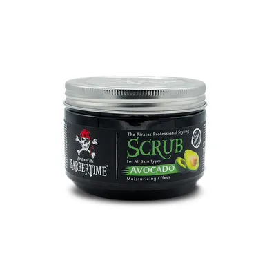 Produktbild von BARBERTIME Face Scrub Gesichts Scrub Maske für alle Hauttypen 300ml Avocado