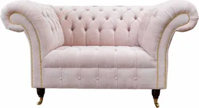 Produktbild von Sessel Polster Textil Chesterfield 130 x 80 x 90 cm JVmoebel