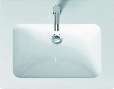 Produktbild von Möbelwaschtisch ME by Starck m ÜL m HLB 630x490mm 1 Hahnloch weiß weiß