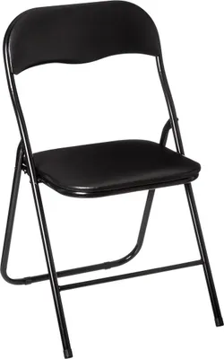 Produktbild von 5five Simply Smart Klappstuhl, Metall, Kunststoff, MDF, Holzfaser, Schwarz, 79 cm, 140293A