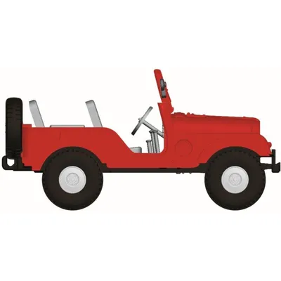 Produktbild von Brekina PKW Jeep Universal, rot 58904