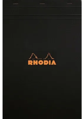 Produktbild von RHODIA Notizblock No. 19, DIN A4+, kariert, schwarz (8017039)