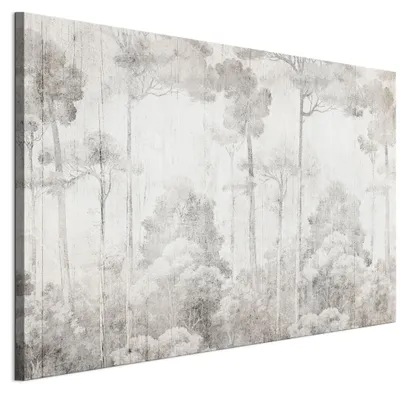 Produktbild von LUMASOUL Wandbilder Wohnzimmer Leinwandbild Wald 23 120x80 cm1-teiliges Bild für Schlafzimmer Flur Büro und Küche modernes Foto-Motiv