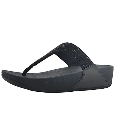 Image de Fitflop Mules/séparateurs d'orteils Femme Noir Textile Taille : 5