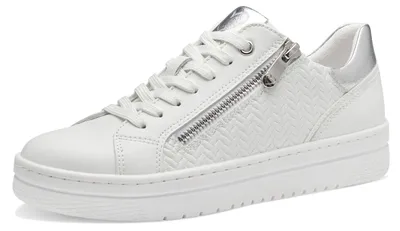 Produktbild von MARCO TOZZI Damen Sneaker mit Plateausohle und Reißverschluss 2-23718-42, Größe:40 EU, Farbe:Weiß