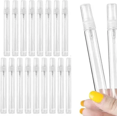 Obrázek produktu pro Lahvičky na čištění – přenosná sada 25 kusů s 10ml lahvičkami – na čisticí prostředky, parfémy, éterické oleje