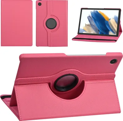 Produktbild von Samsung Tab A8 10.5 2022 Book Case Tablet - 360 Graden Draaibaar - Hot Pink