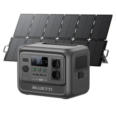 Productafbeelding van BLUETTI Draagbare Power Station Elite 100 V2 met 500W, 1024Wh lichtgewicht generator voor camping