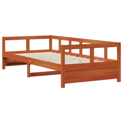 Produktbild von Tagesbett ohne Matratze Wachsbraun 80x200 cm Massivholz Kiefer