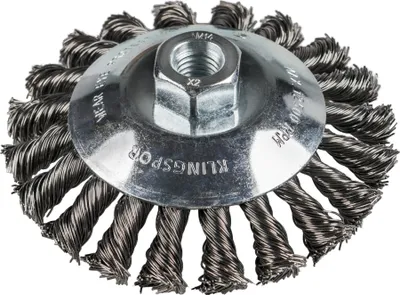 Obrázok produktu pre Klingspor kužeľová kefa uzlovitá Počet radov 1 100 mm Závit M 14 0,5 oceľ