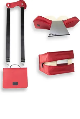 Produktbild von HabersackSKIN Tasche BASIC Gr. XL in Rubin-Rot mit Tragegurt & Buchstütze