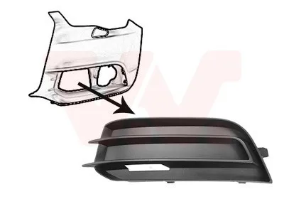 Produktbild von VAN WEZEL Lüftungsgitter Grill Stoßfänger für AUDI A1 Sportback (8XA, 8XF)