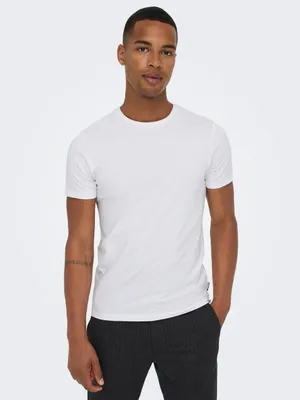 Produktbild von Only & Sons Basic Slim Crew Shirt Herren (2er Pack)