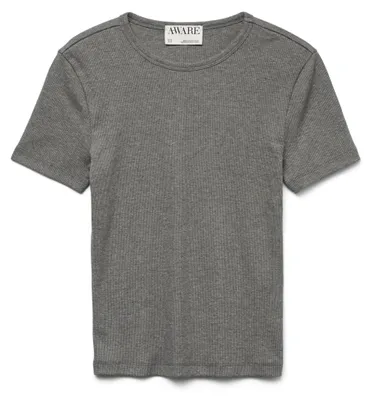 Produktbild von Vero Moda AWIRWINA Top, Hemd, Erwachsener, Weiblich, Grau, Grey / Medium Grey Melange, Einfarbig