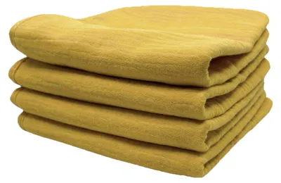 Immagine prodotto di Set di panni per ruttini per bambini Smikkels giallo - cotone organico - assorbente
