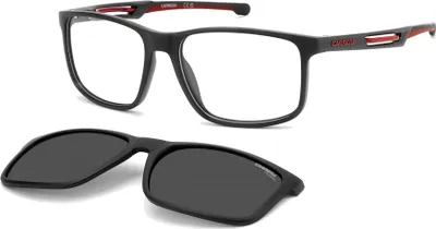 Produktbild von Carrera CA 8933/C MATTE BLACK RED/ GREY POLARIZED CLIP ON 56/17/140 Herrenbrillen Brillen