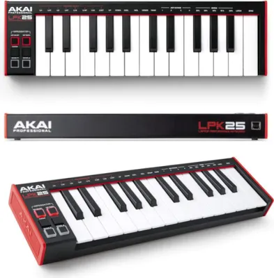 Produktbild von AKAI LPK 25 MKII - Mini-USB/MIDI-Keyboard-Controller