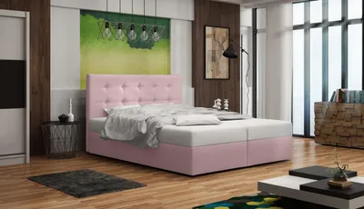Obrázok produktu pre Čalúnená posteľ s úložným priestorom DELILAH 1 - 140x200, ružová