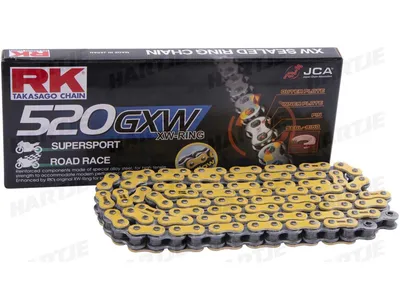 Obrázok produktu pre RK Chain 520 Gxw 116 N žlto-čierna otvorená