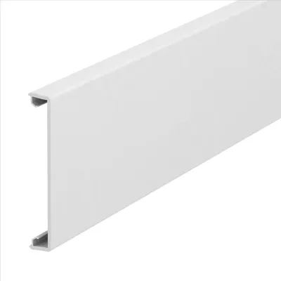 Produktbild von OBO Oberteil glatt, 80mm, Polyvinylchlorid, reinweiß RAL 9010, Stange mit 2m, 1 Stk.