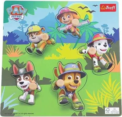 Produktbild von Puzzle Holzpuzzle Paw Patrol Jungle Trefl