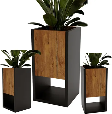 Immagine prodotto di Supporto per piante da interno, fioriera senza vaso, vaso per piante 45x22,6x22,6 cm