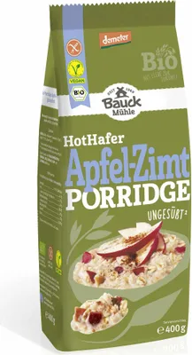 Produktbild von Bauck Mühle Hot Hafer Apfel-Zimt Porridge demeter 400g
