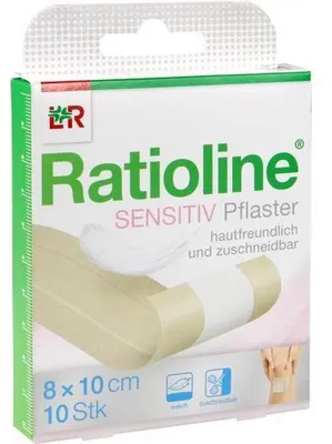 Produktbild von RATIOLINE sensitive Wundschnellverband 8 cmx1 m