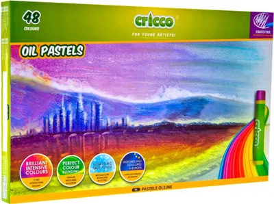 Zdjęcie produktu dla Pastele olejne Cricco 48 kolorów do rysowania