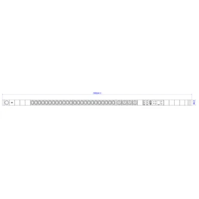 Immagine prodotto di BACHMANN BN3000 24xC13 0° 4xC19 90° Cavo da 3,0 m con spina CEE16A