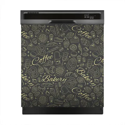 Produktbild von Magnete Dekorative 60x60 cm Küche Magnetmatte Spülmaschine - Bäckerei Brot Cafe